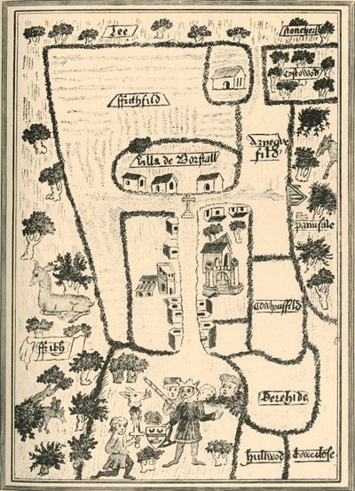 Pałac Króla Edwarda Wyznawców w Borstal Brill, 1908 autorstwa Unbekannt