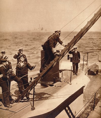 Król Jerzy V na wodzie ze swoją marynarką wojenną, ok. 1910 r. 1935 r autorstwa Unbekannt
