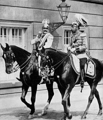 Król Jerzy V z Wielkiej Brytanii i Kaiser Wilhelm II z Niemiec, 1913 1951 autorstwa Unbekannt