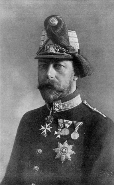 Król Jerzy Piąty, w mundurze austriackim, 1910 autorstwa Unbekannt
