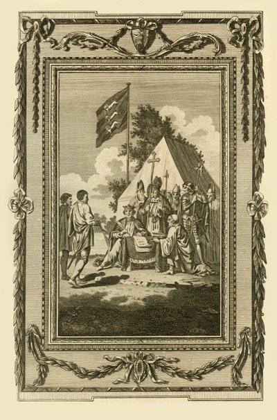 Król Jan podpisuje Magna Charta, 5 czerwca 1215, 1783. autorstwa Unbekannt