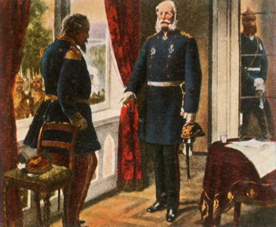 Król Wilhelm i cesarz Napoleon po bitwie pod Sedanem, 2 września 1870, 1936. autorstwa Unbekannt