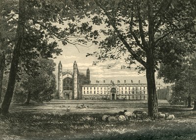 Kings College z The Backs, 1898. autorstwa Unbekannt
