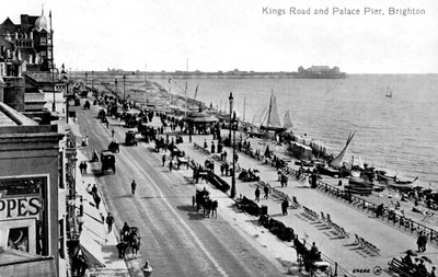 Kings Road i Palace Pier, Brighton, Sussex, początek XX wieku autorstwa Unbekannt