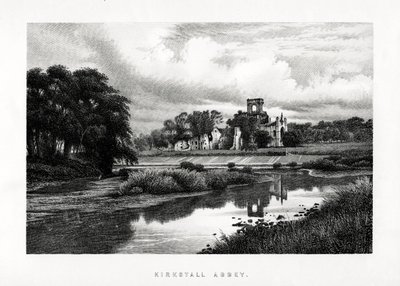 Opactwo Kirkstall, Leeds, Yorkshire, 1896 r. autorstwa Unbekannt