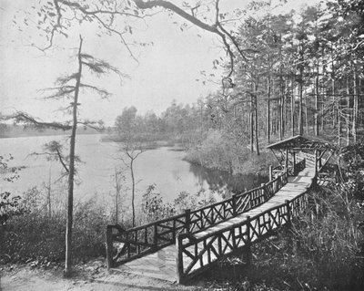 Kissing Bridge, Lakewood, New Jersey, USA, ok. 1900. autorstwa Unbekannt