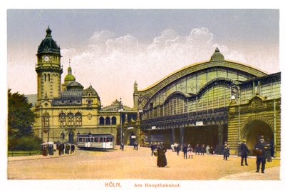 Koln, Am Hauptbahnhof, Dworzec Centralny, XX wiek autorstwa Unbekannt