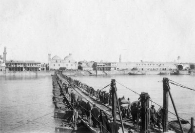 Most łodzi Kotah, Bagdad, Irak, 1917-1919 autorstwa Unbekannt