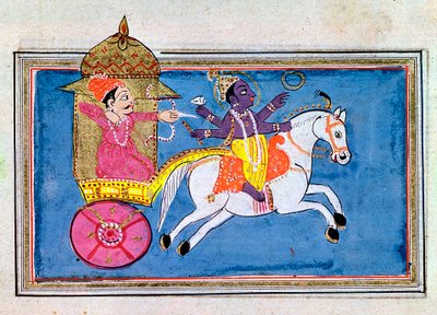 Kryszna, hinduskie bóstwo, awatar Wisznu, XVII wiek autorstwa Unbekannt