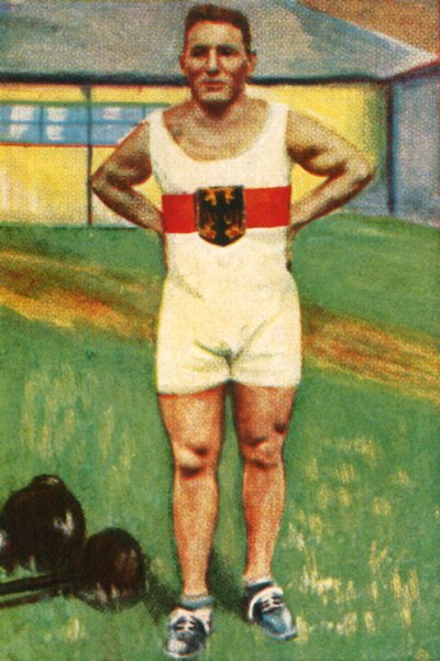 Kurt Helbig, mistrz Niemiec w podnoszeniu ciężarów, 1928. autorstwa Unbekannt
