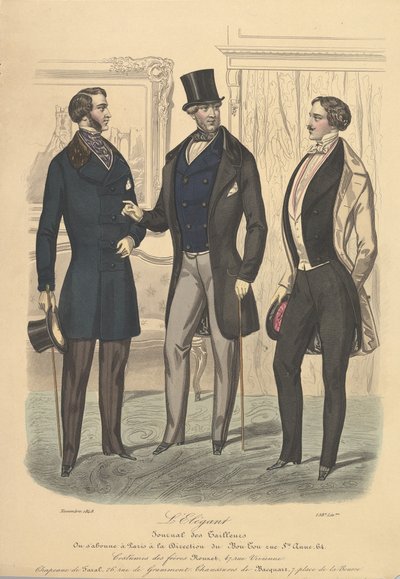 LElegant z Journal of Tailors, 1848. autorstwa Unbekannt