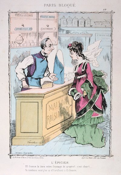 Sklep spożywczy, 1870-1871 autorstwa Unbekannt