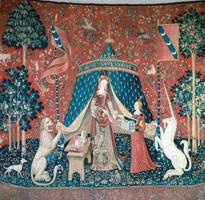 La Dame A La Licorne, XV wiek autorstwa Unbekannt