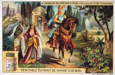 La Jerusalem delivery par le Tasse, Renaud opuszcza Armide, czarodziejkę. 19 wiek autorstwa Unbekannt