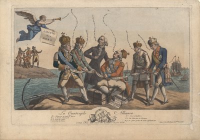 La Czteroosobowy Sojusz, 1800. autorstwa Unbekannt