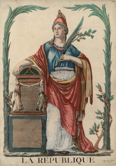 La République Figura alegoryczna Republiki Francuskiej, 1793. autorstwa Unbekannt