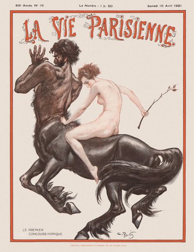 Okładka paryskiego magazynu Life, 1921 autorstwa Unbekannt
