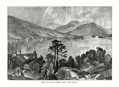 Lake George, stan Nowy Jork, USA, 1877 r. autorstwa Unbekannt