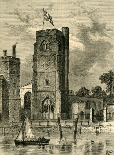 Kościół Lambeth 1825, c1878. autorstwa Unbekannt