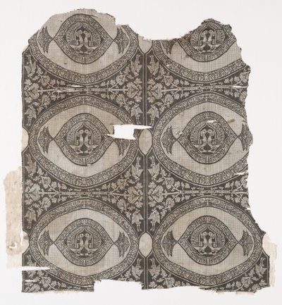 Lampy z konfrontującymi pawiami, 1660-1955. autorstwa Unbekannt