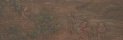 Malarstwo pejzażowe postaci w lesie. autorstwa Unbekannt