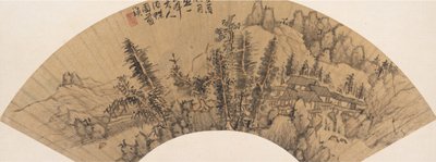 Krajobraz w stylu Huang Gongwang, XVII wiek lub później, fałszywa data 1633. autorstwa Unbekannt