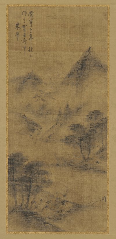 Krajobraz: szczyty górskie i potok, dynastia Ming, 1368-1644. autorstwa Unbekannt