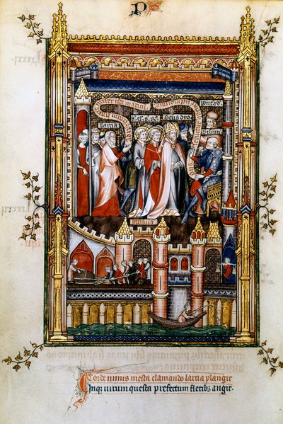 Larcia oskarża św. Denisa, 1317 autorstwa Unbekannt