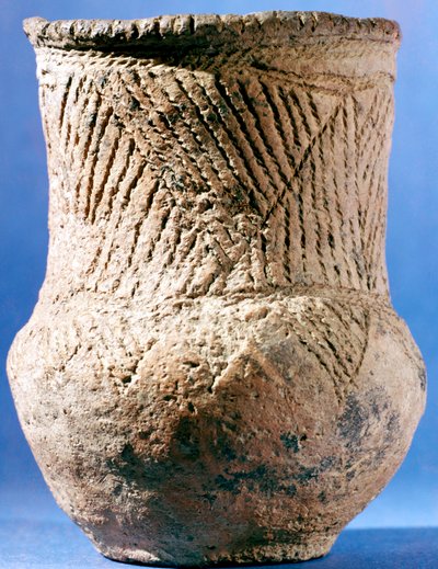 Ceramiczna zlewka z późnego neolitu z epoki brązu, europejska, ok. 4000 lat p.n.e. autorstwa Unbekannt