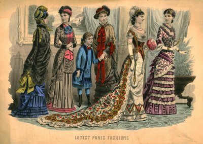 Najnowsze paryskie mody, 1881. autorstwa Unbekannt