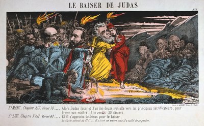 Pocałunek Judasza, Komuna Paryska, 1871. autorstwa Unbekannt