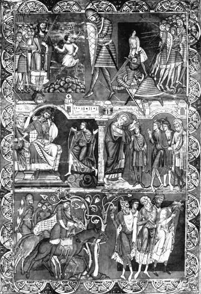Liść z Biblii. Winchester, c1160-1170, 1930 autorstwa Unbekannt
