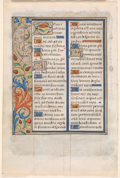Kartka z Księgi godzin: tekst z ilustrowaną ramką wers. 1510. autorstwa Unbekannt
