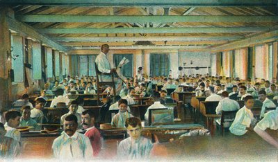 Czytanie lektora na rolkach do cygar, Fabryka Cygar, Hawana, Kuba, lata 1910 autorstwa Unbekannt