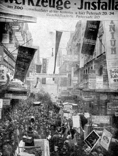 Wielka parada reklam w Lipsku, Lipsk, Niemcy, 1922 autorstwa Unbekannt