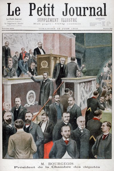 Leon Bourgeois, przewodniczący Izby Deputowanych, 1902 autorstwa Unbekannt