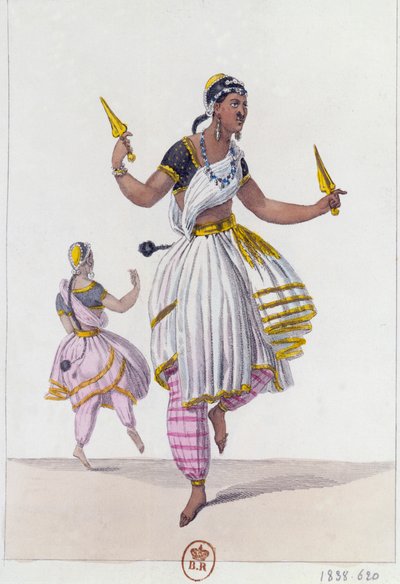 Bajadery, 1838 autorstwa Unbekannt