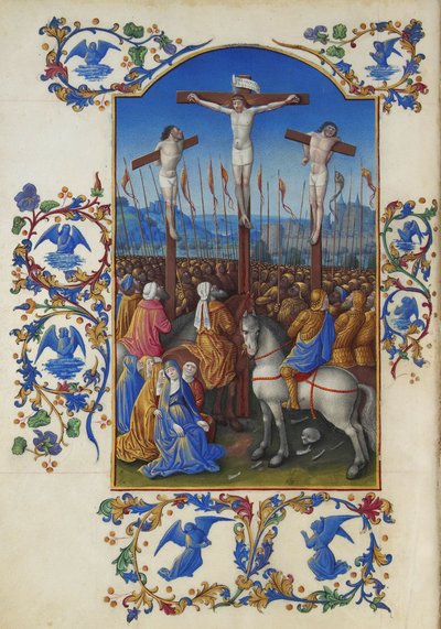 Les Très Riches Heures du Duc de Berry, Folio 152v - Ukrzyżowanie autorstwa Unbekannt