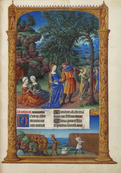 Les Très Riches Heures du Duc de Berry, Folio 57r - Ucieczka do Egiptu autorstwa Unbekannt