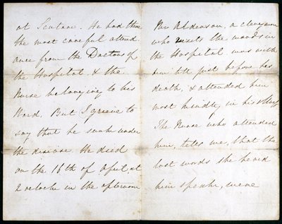 List Florence Nightingale, maj 1856 autorstwa Unbekannt