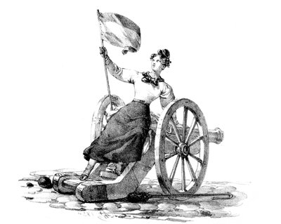 Wolność, rewolucja 27-29 lipca 1830, Paryż autorstwa Unbekannt