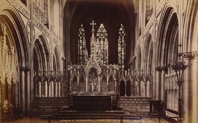 Katedra w Lichfield, Reredos i ołtarz, 1929. autorstwa Unbekannt