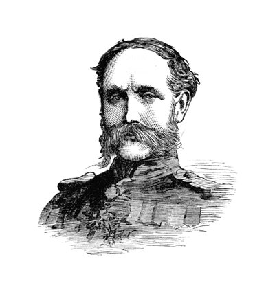 Generał porucznik Willis, dowodzący pierwszą dywizją, ok. 1882 r autorstwa Unbekannt