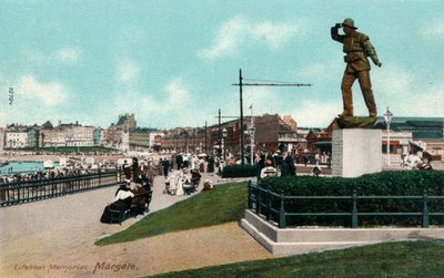 Pomnik łodzi ratunkowej, Margate, Kent c1905 autorstwa Unbekannt