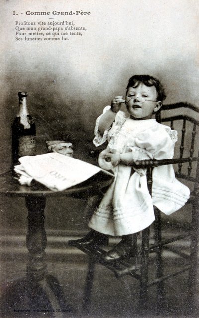 Jak dziadek, pocztówka francuska, ok. 1900 autorstwa Unbekannt