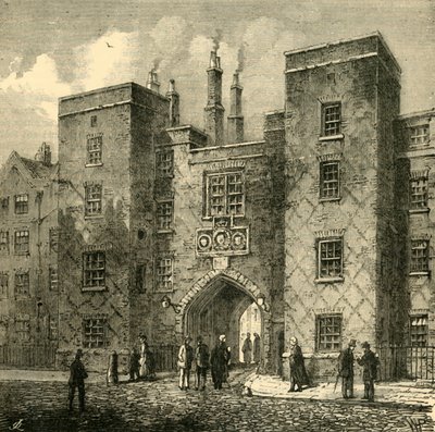 Lincolns Inn Gate, Chancery Lane, 1881. autorstwa Unbekannt