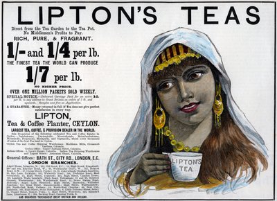 Reklama herbat Liptons, 1893 autorstwa Unbekannt