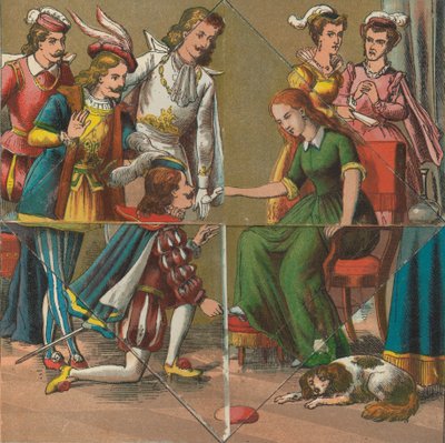 Czerwony Kapturek i Kopciuszek z Niespodzianką, ca. 1875. autorstwa Unbekannt
