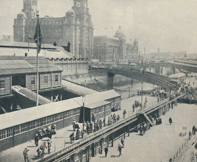 Liverpool Landing Stage to jeden z najciekawszych frontów rzecznych w Wielkiej Brytanii, 1937 autorstwa Unbekannt