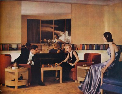 Salon zaprojektowany przez Paula MacAlistera, 1938 autorstwa Unbekannt